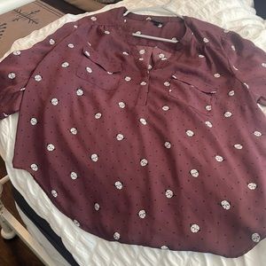 Adorable Torrid pug blouse